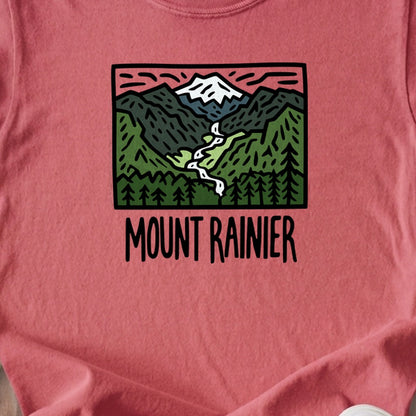 Mount Rainier National Park Kids Cotton T-Shirt