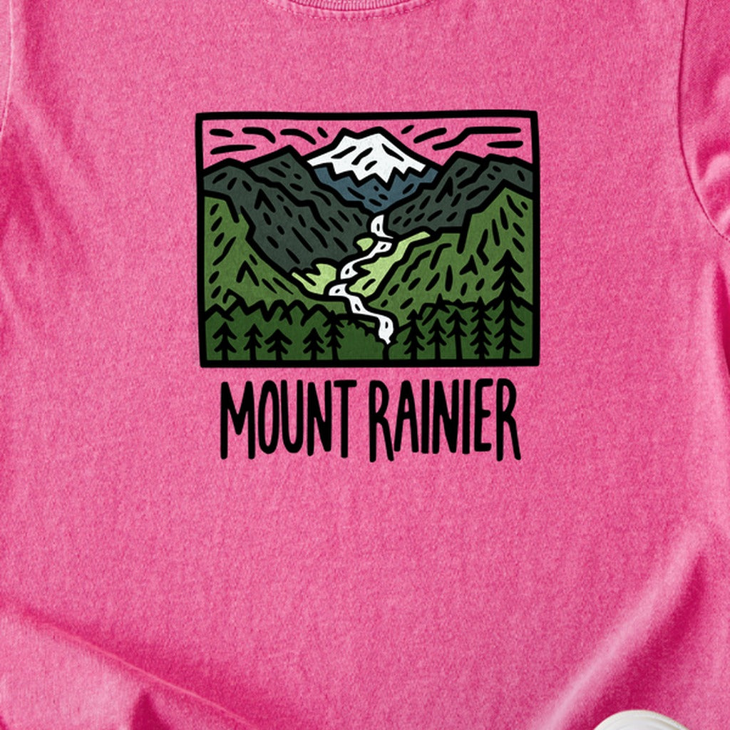 Mount Rainier National Park Kids Cotton T-Shirt