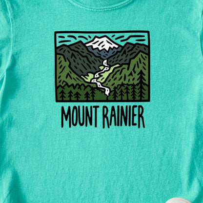 Mount Rainier National Park Kids Cotton T-Shirt