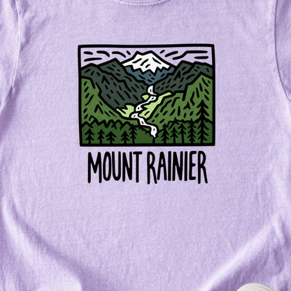 Mount Rainier National Park Kids Cotton T-Shirt