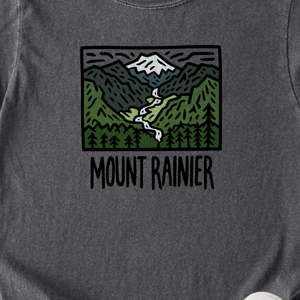 Mount Rainier National Park Kids Cotton T-Shirt
