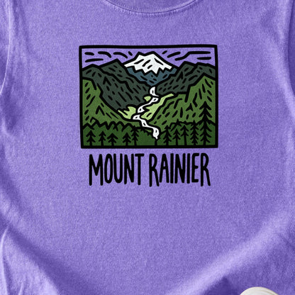 Mount Rainier National Park Kids Cotton T-Shirt