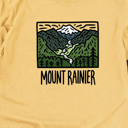 Mount Rainier National Park Cotton Long Sleeve