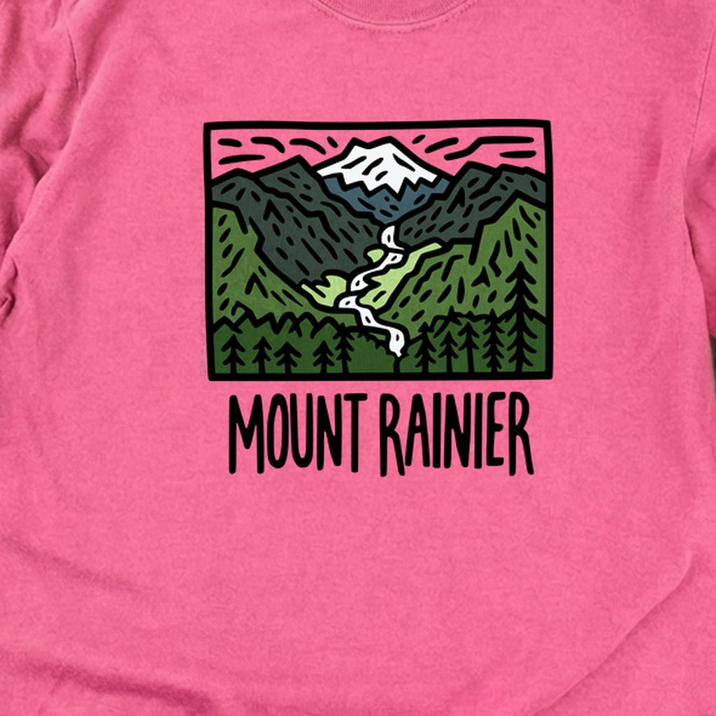 Mount Rainier National Park Cotton Long Sleeve