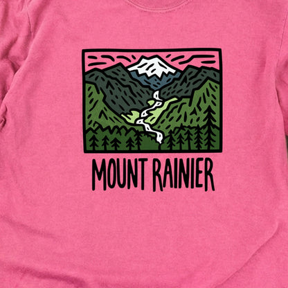Mount Rainier National Park Cotton Long Sleeve