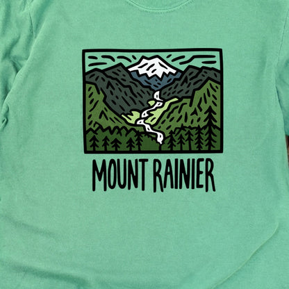 Mount Rainier National Park Cotton Long Sleeve