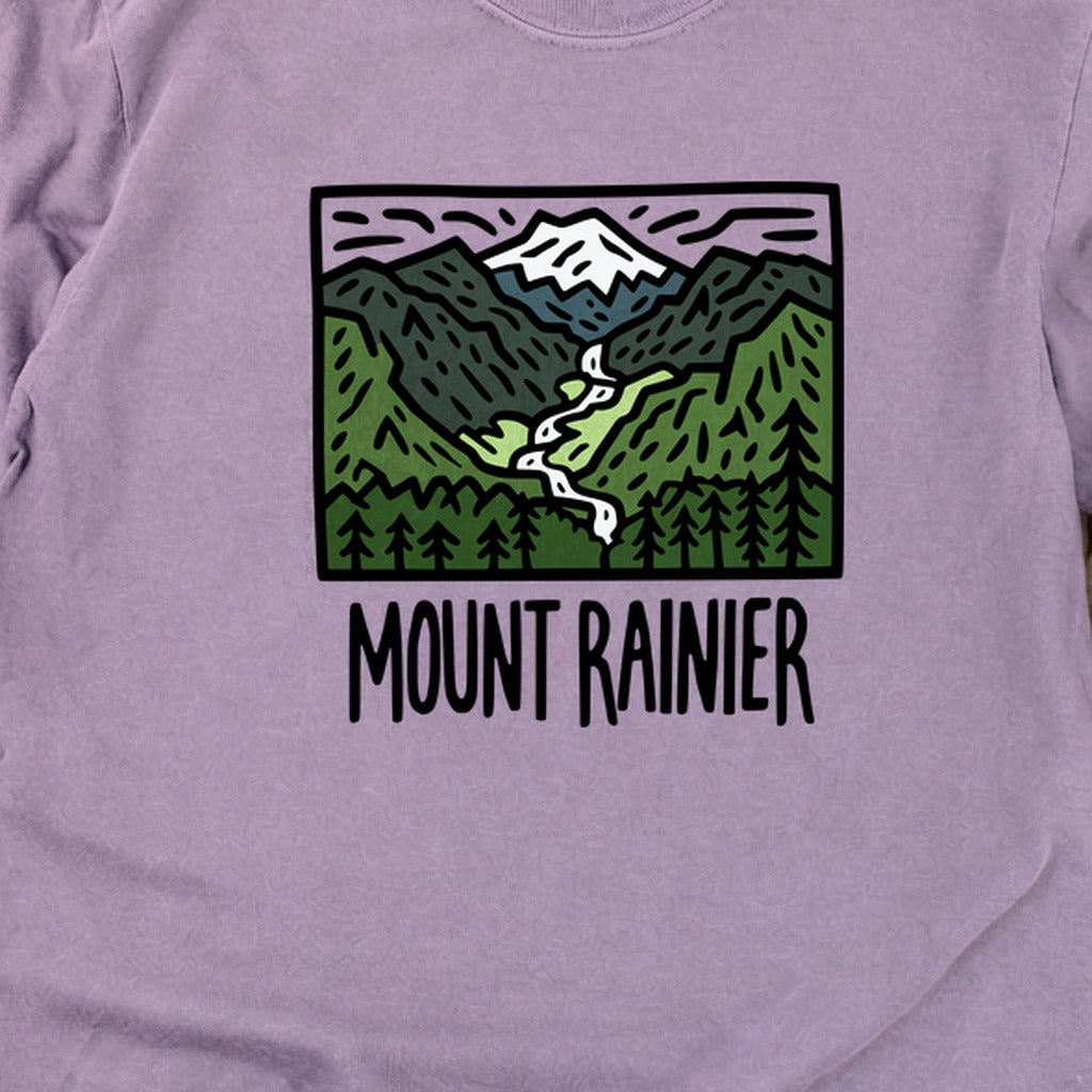 Mount Rainier National Park Cotton Long Sleeve