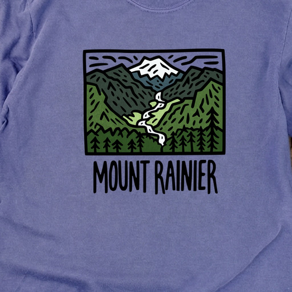 Mount Rainier National Park Cotton Long Sleeve
