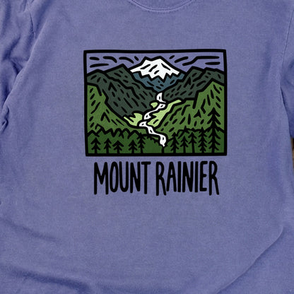 Mount Rainier National Park Cotton Long Sleeve