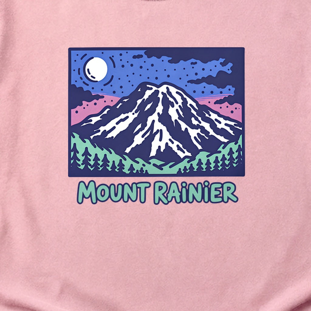 Mount Rainier at Night Cotton T-Shirt