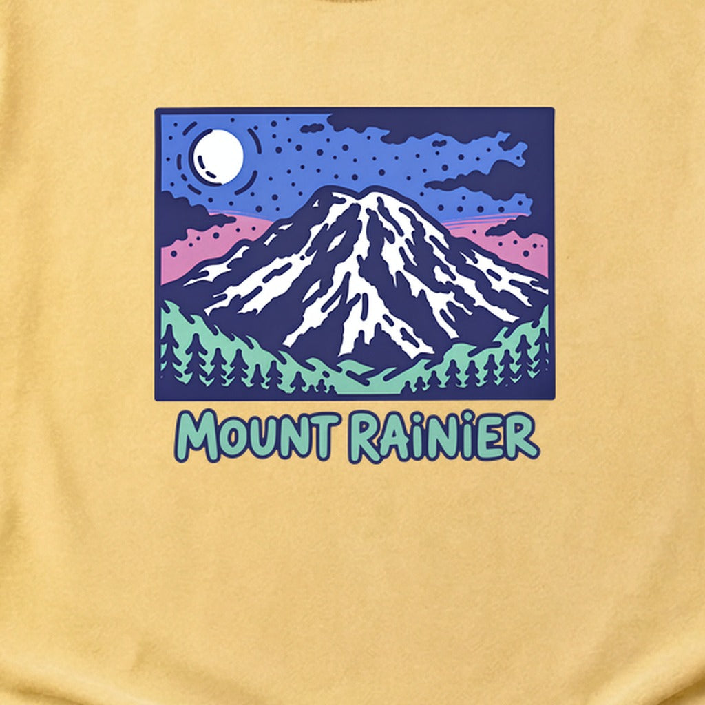 Mount Rainier at Night Cotton T-Shirt