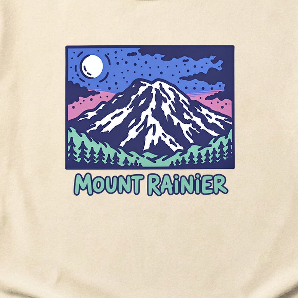 Mount Rainier at Night Cotton T-Shirt