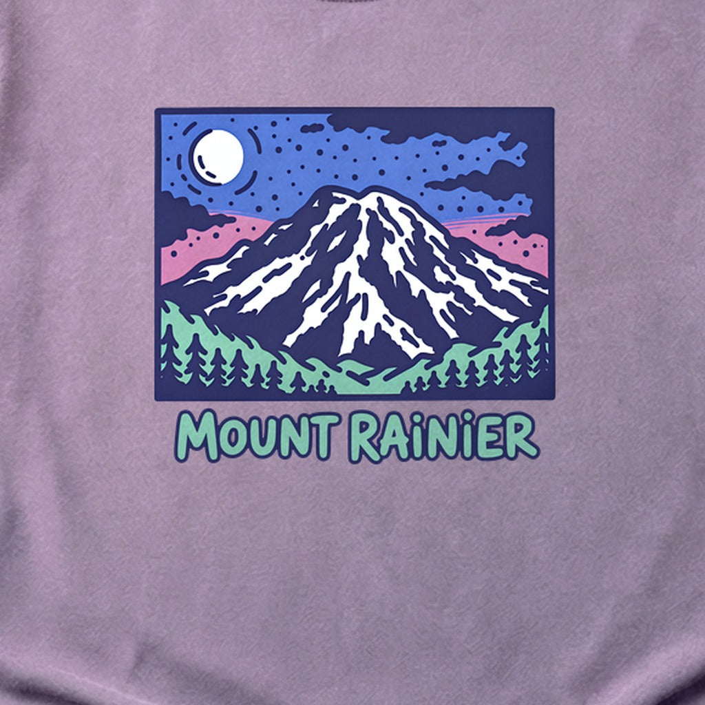 Mount Rainier at Night Cotton T-Shirt