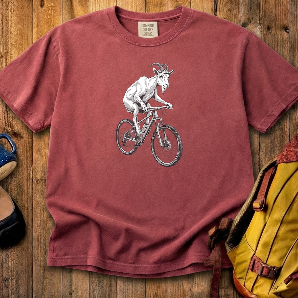 Mountain Goat Bike Cotton T-Shirt