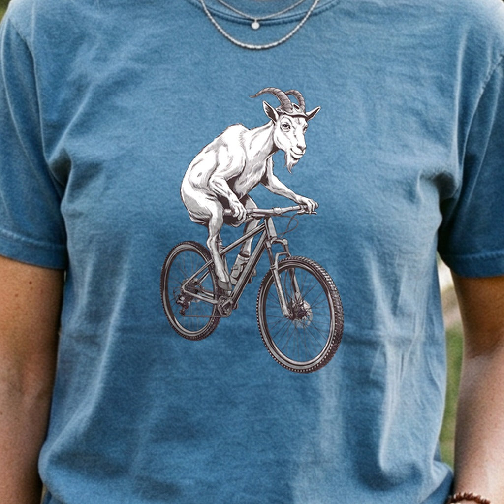 Mountain Goat Bike Cotton T-Shirt