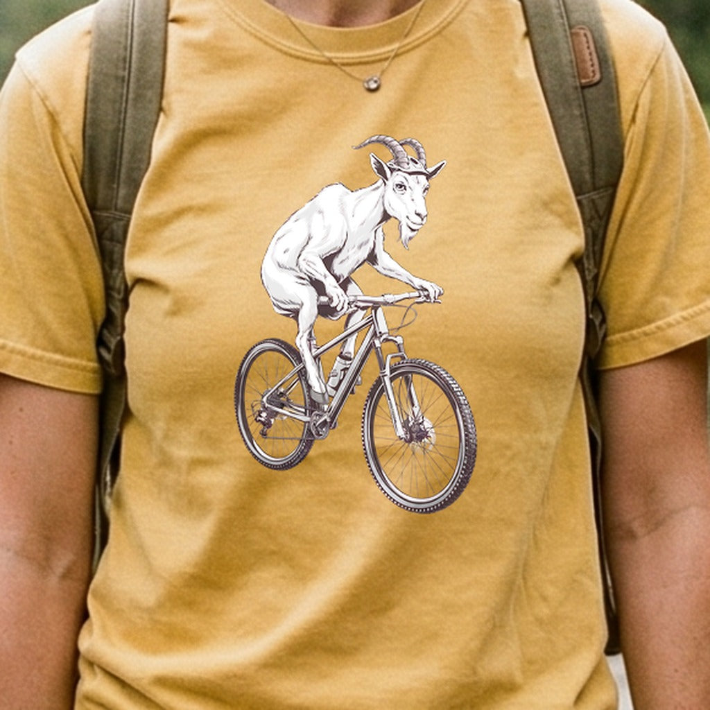 Mountain Goat Bike Cotton T-Shirt