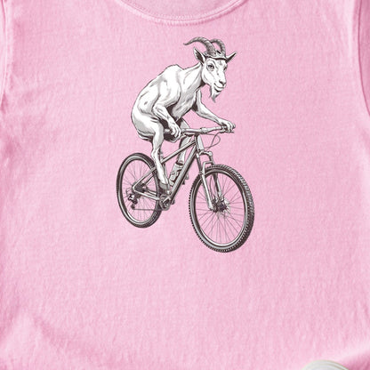 Mountain Goat Bike Kids Cotton T-Shirt