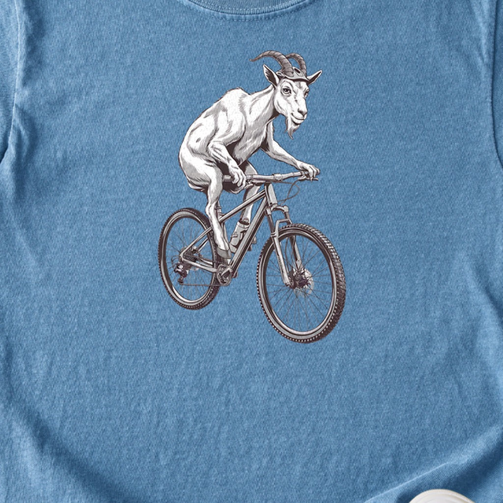 Mountain Goat Bike Kids Cotton T-Shirt