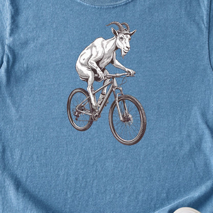 Mountain Goat Bike Kids Cotton T-Shirt