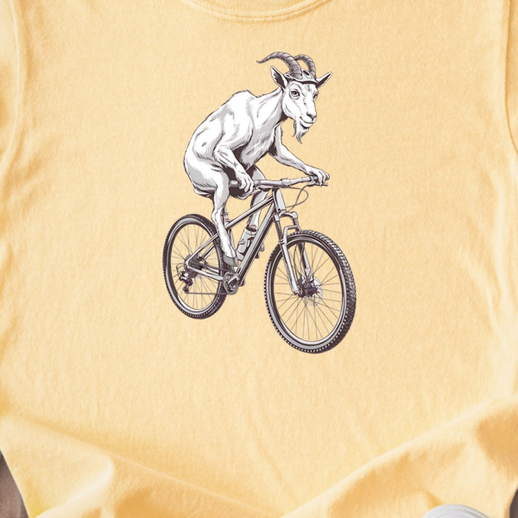 Mountain Goat Bike Kids Cotton T-Shirt