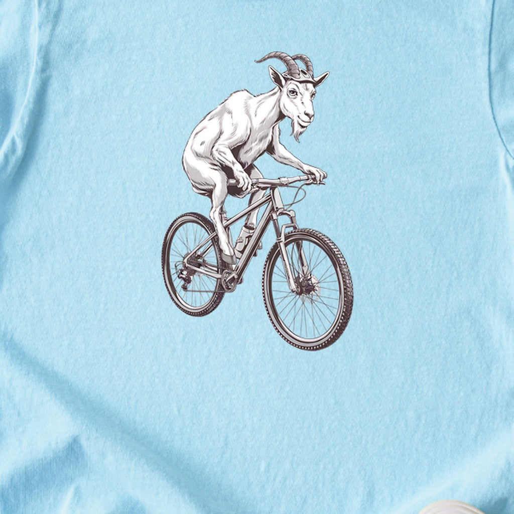 Mountain Goat Bike Kids Cotton T-Shirt