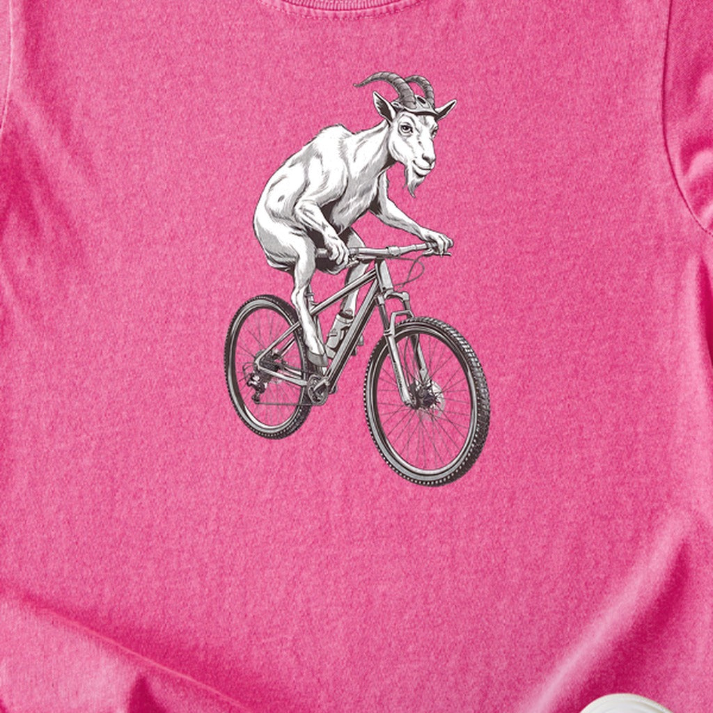 Mountain Goat Bike Kids Cotton T-Shirt
