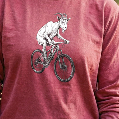 Mountain Goat Bike Cotton Long Sleeve