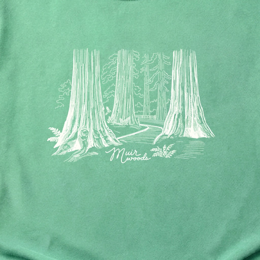 Muir Woods Line Drawing Cotton T-Shirt