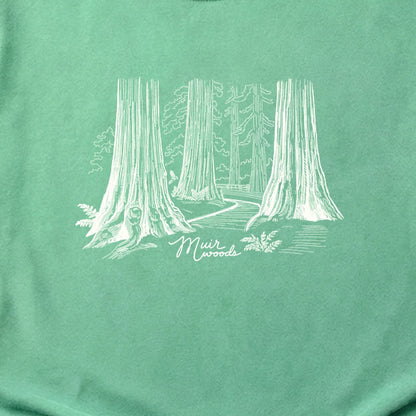 Muir Woods Line Drawing Cotton T-Shirt