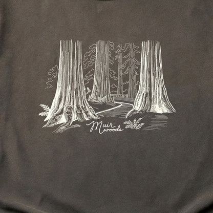 Muir Woods Line Drawing Cotton T-Shirt