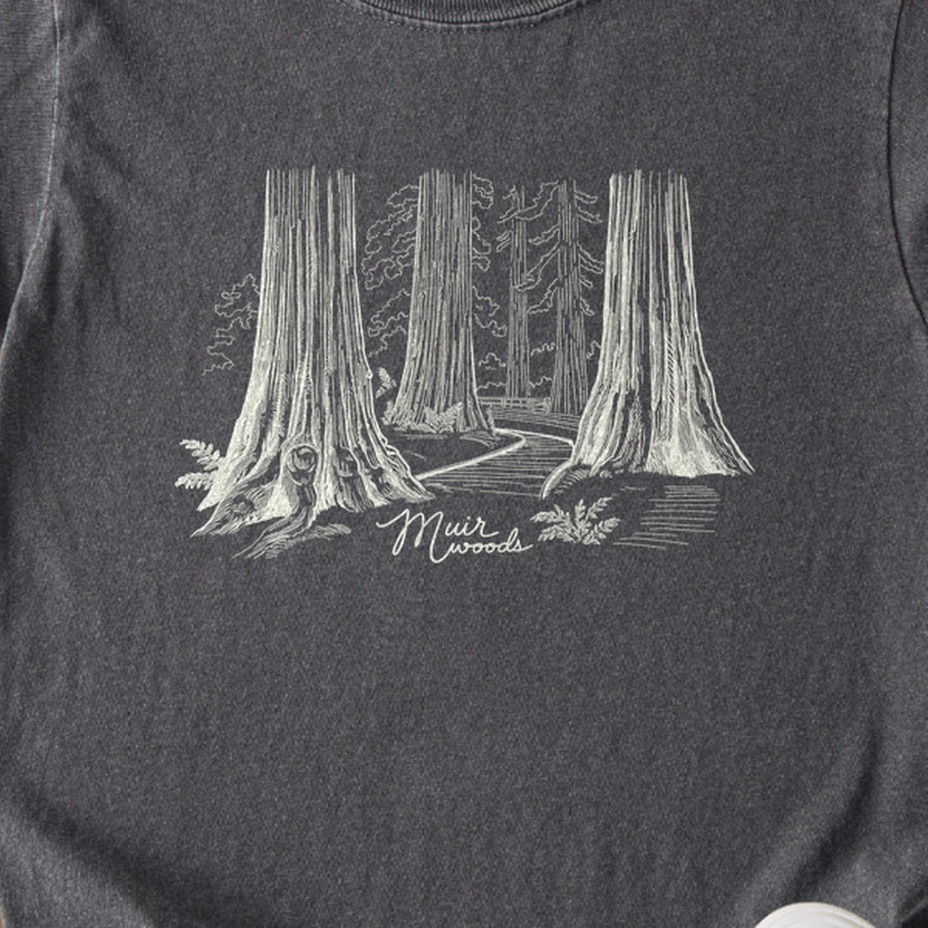 Muir Woods Line Drawing Kids Cotton T-Shirt