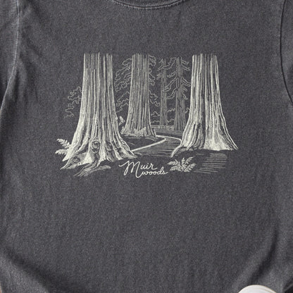 Muir Woods Line Drawing Kids Cotton T-Shirt