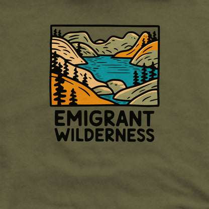 Emigrant Wilderness Crewneck Sweatshirt Adventure and Outdoors Themed Sweatshirt