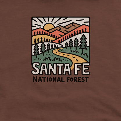 Santa Fe National Forest Hoodie Adventure and Outdoors Themed Hoodie