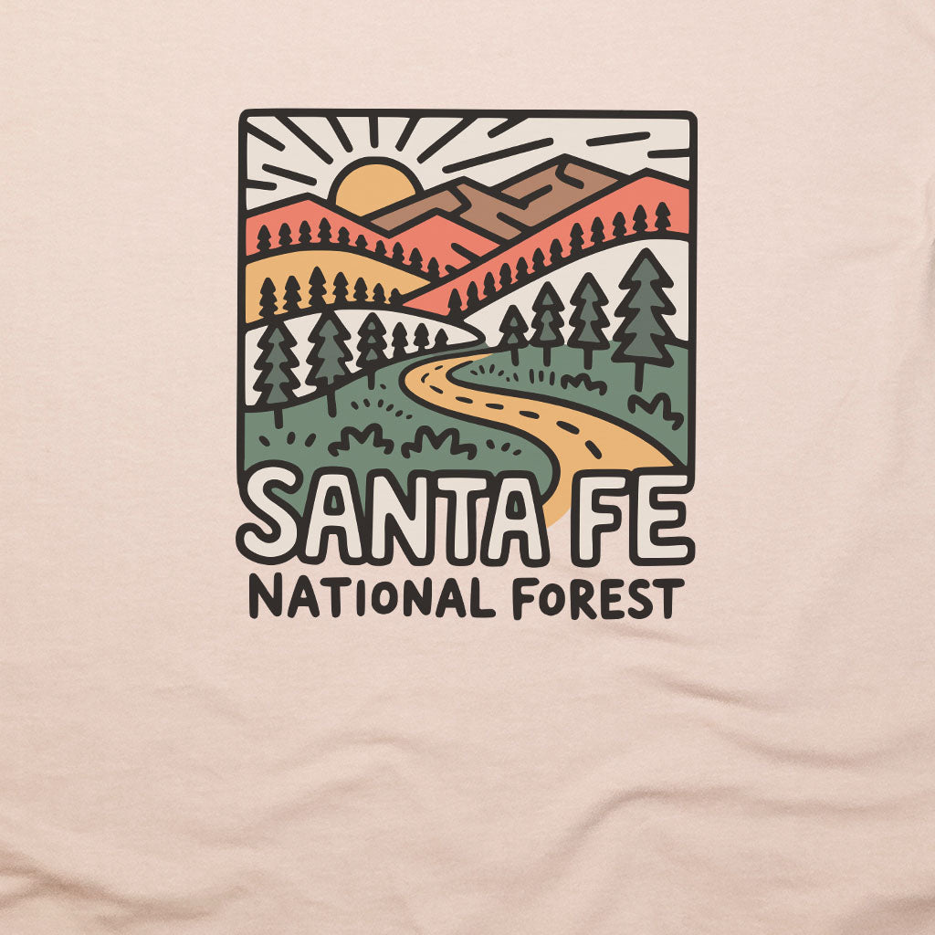 Sante Fe National Forest T-Shirt Adventure and Outdoors Themed T-Shirt