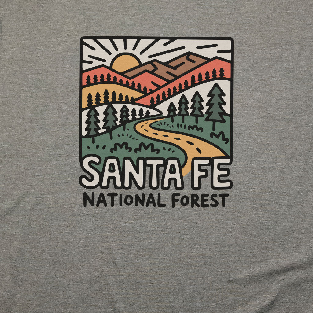 Sante Fe National Forest T-Shirt Adventure and Outdoors Themed T-Shirt