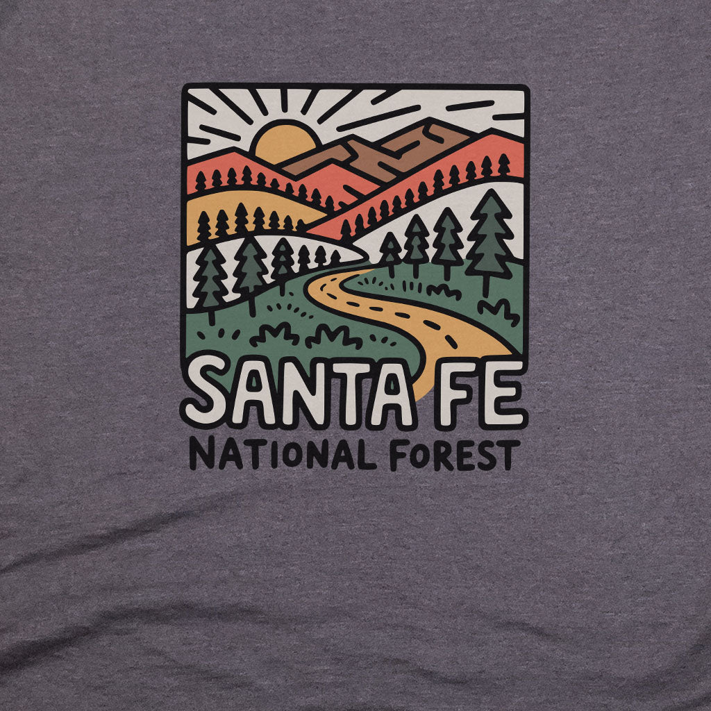Sante Fe National Forest T-Shirt Adventure and Outdoors Themed T-Shirt
