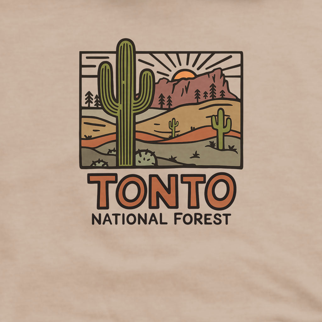 Tonto National Forest Hoodie Adventure and Outdoors Themed Hoodie