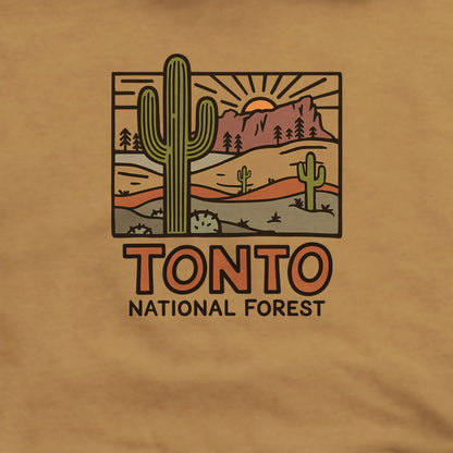 Tonto National Forest Hoodie Adventure and Outdoors Themed Hoodie
