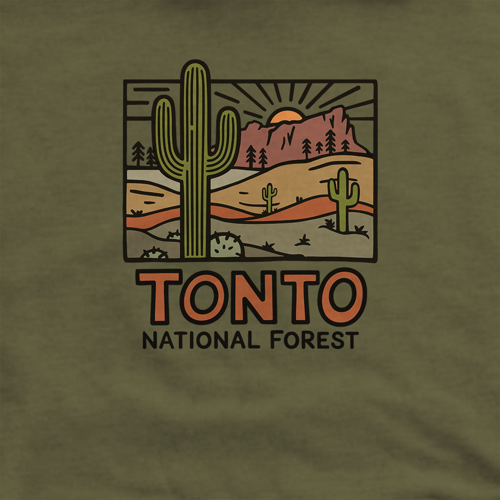 Tonto National Forest Hoodie Adventure and Outdoors Themed Hoodie