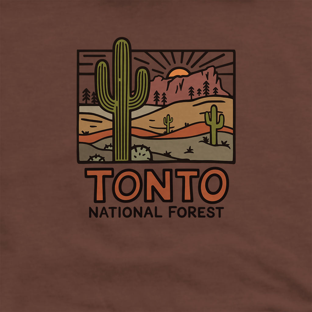 Tonto National Forest Hoodie Adventure and Outdoors Themed Hoodie