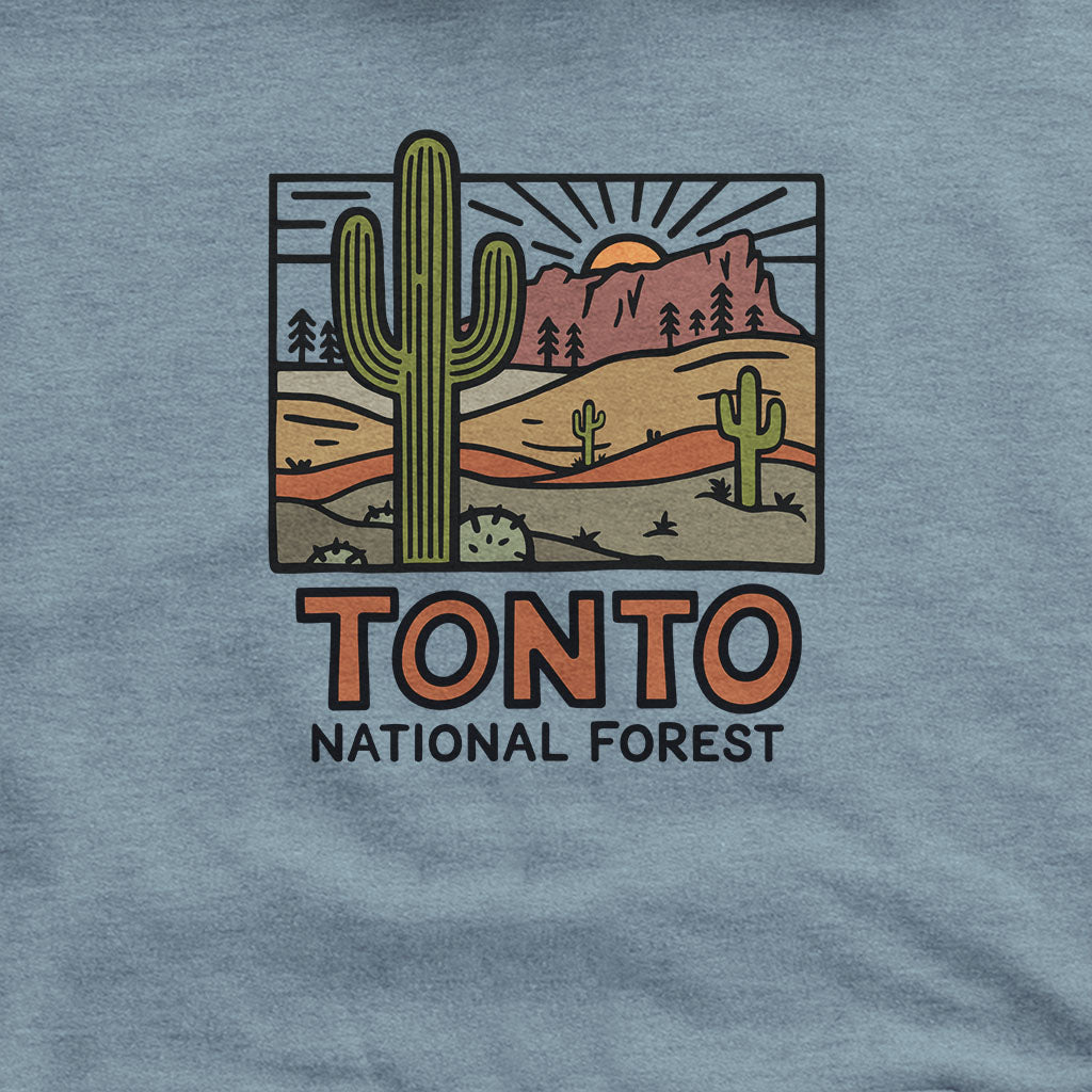 Tonto National Forest Hoodie Adventure and Outdoors Themed Hoodie