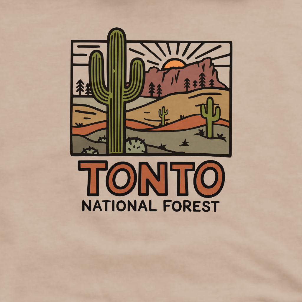 Tonto National Forest Crewneck Sweatshirt Adventure and Outdoors Themed Sweatshirt