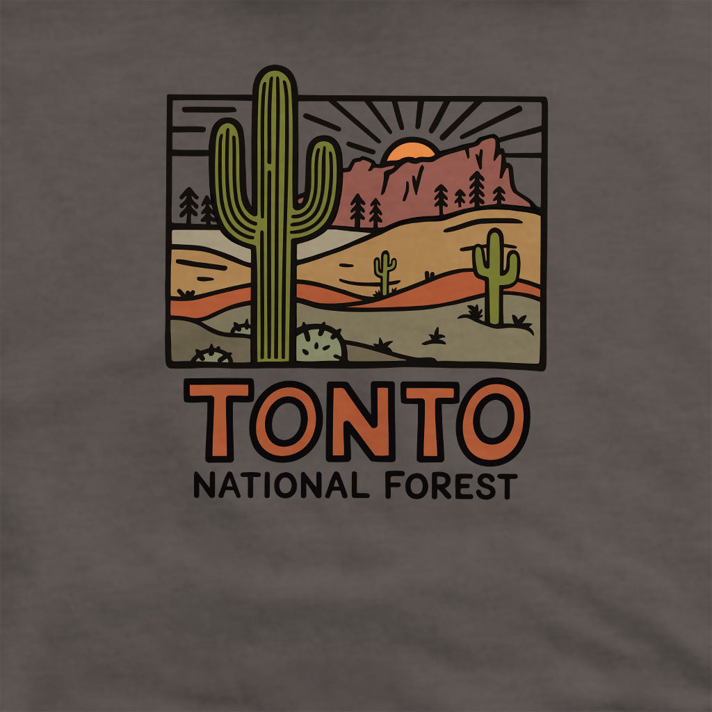 Tonto National Forest Crewneck Sweatshirt Adventure and Outdoors Themed Sweatshirt