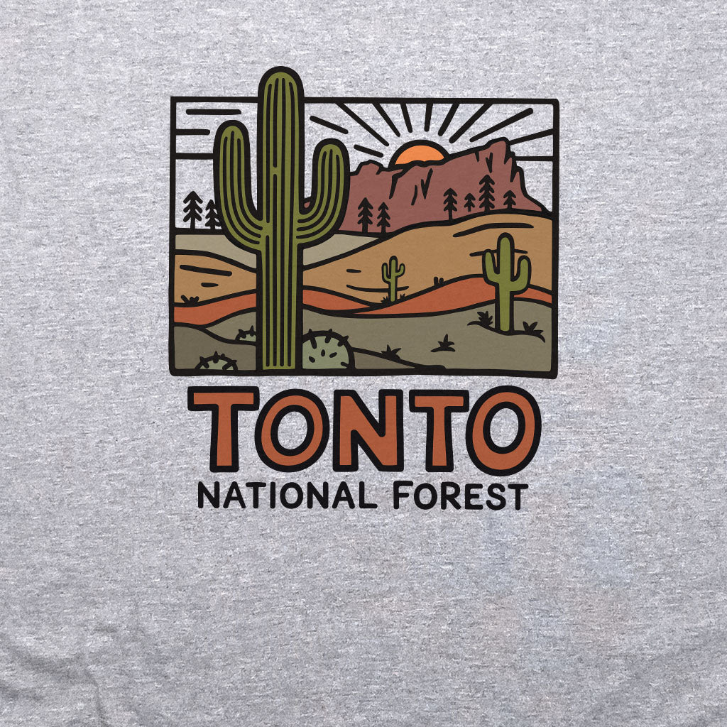 Tonto National Forest Crewneck Sweatshirt Adventure and Outdoors Themed Sweatshirt