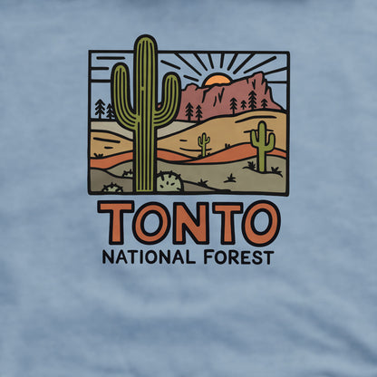 Tonto National Forest Crewneck Sweatshirt Adventure and Outdoors Themed Sweatshirt