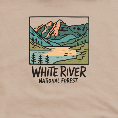 White River National Forest Hoodie Adventure and Outdoors Themed Hoodie