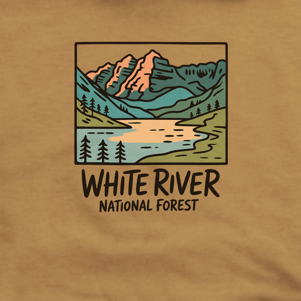 White River National Forest Hoodie Adventure and Outdoors Themed Hoodie