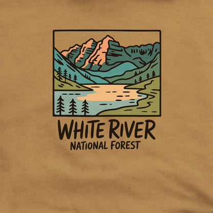 White River National Forest Hoodie Adventure and Outdoors Themed Hoodie