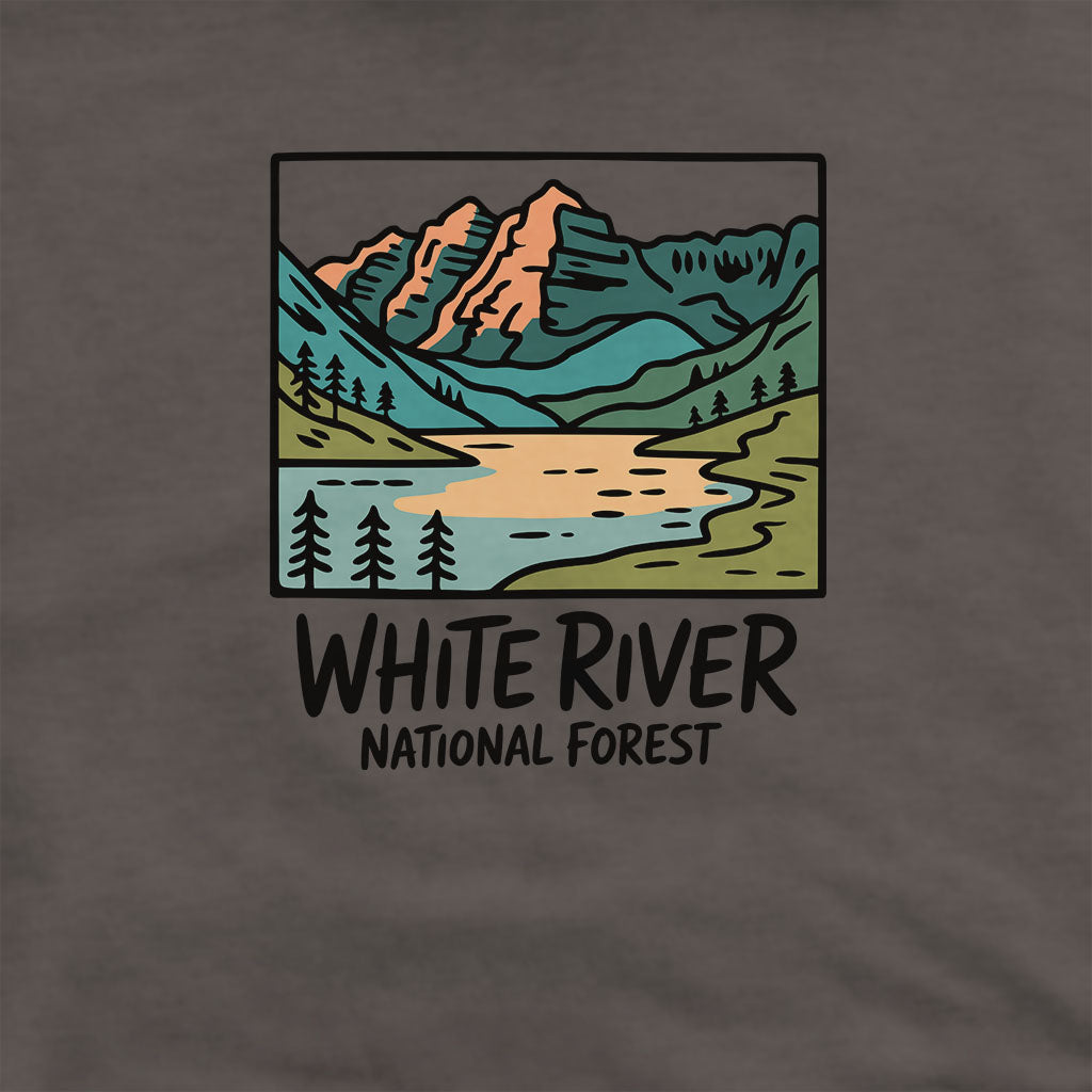 White River National Forest Hoodie Adventure and Outdoors Themed Hoodie